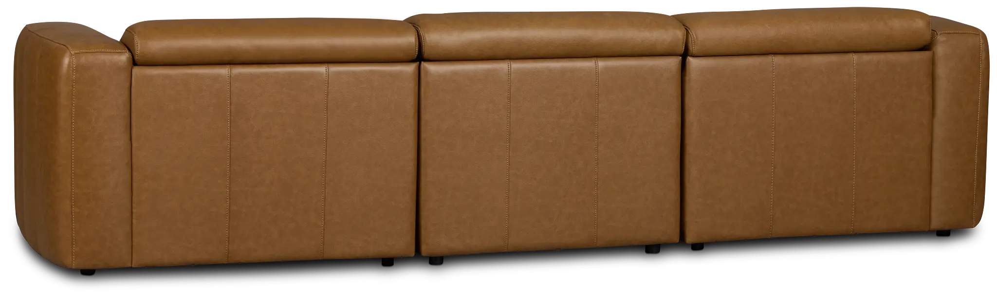 Jace Medium Brown Lthr/vinyl Left Chaise Power Reclining Sectional Jace Medium Brown Lthr/vinyl Left Chaise Power Reclining Sectional