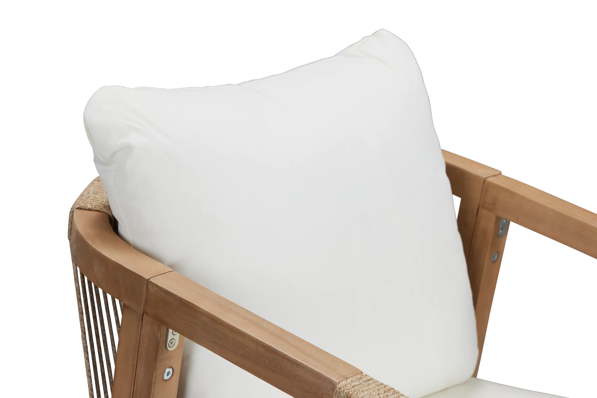 Laguna White Cushioned Arm Chair