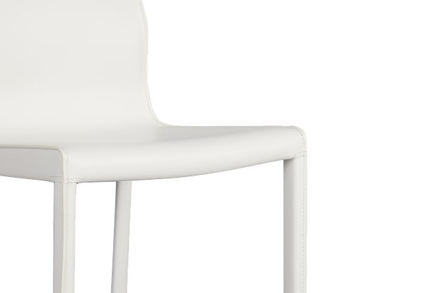 Lugo White Upholstered Side Chair