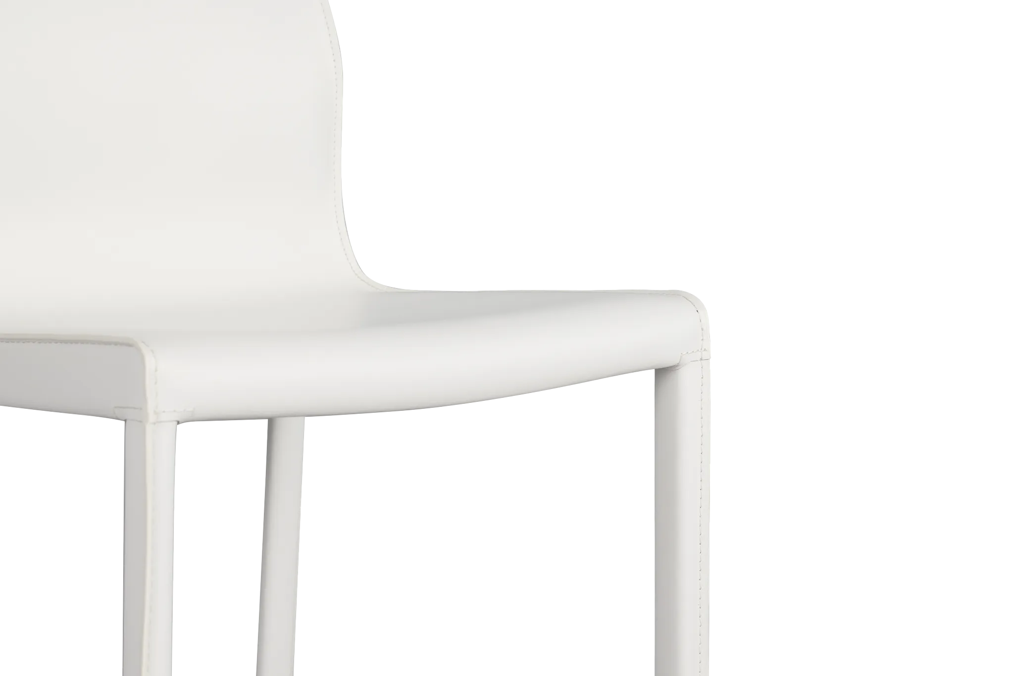 Lugo White Upholstered Side Chair
