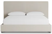 Grayton Suave Beige 54" Upholstered Platform Bed