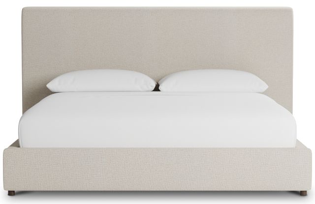Grayton Suave Beige 54" Upholstered Platform Bed
