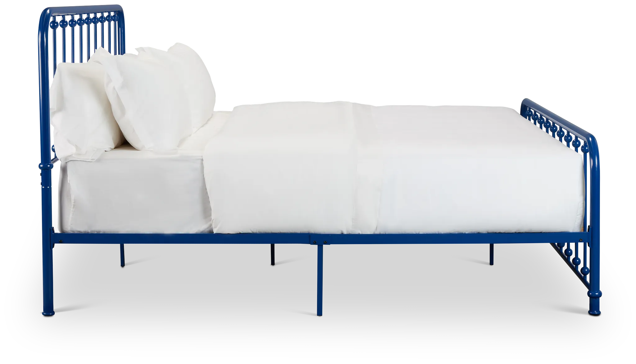 Rory Blue Metal Panel Bed