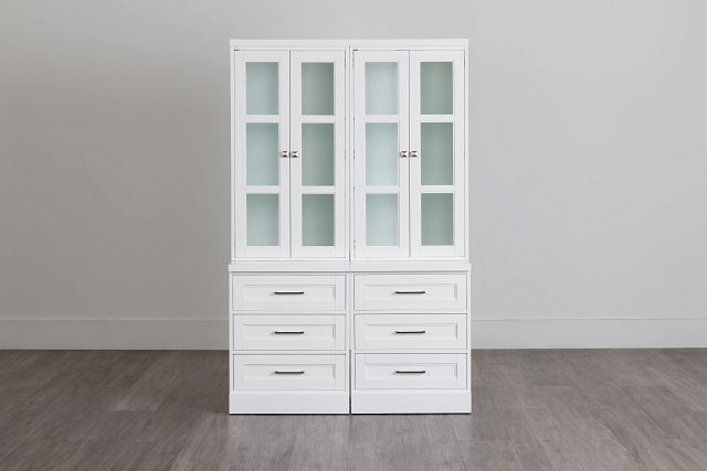 Newport White Drawer Bookcase