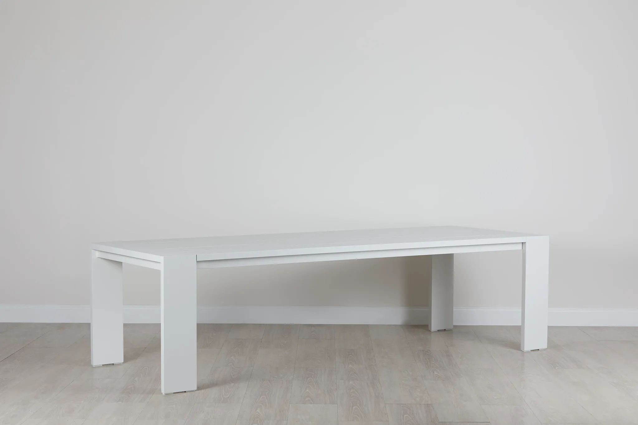 Linear White 110" Rectangular Table