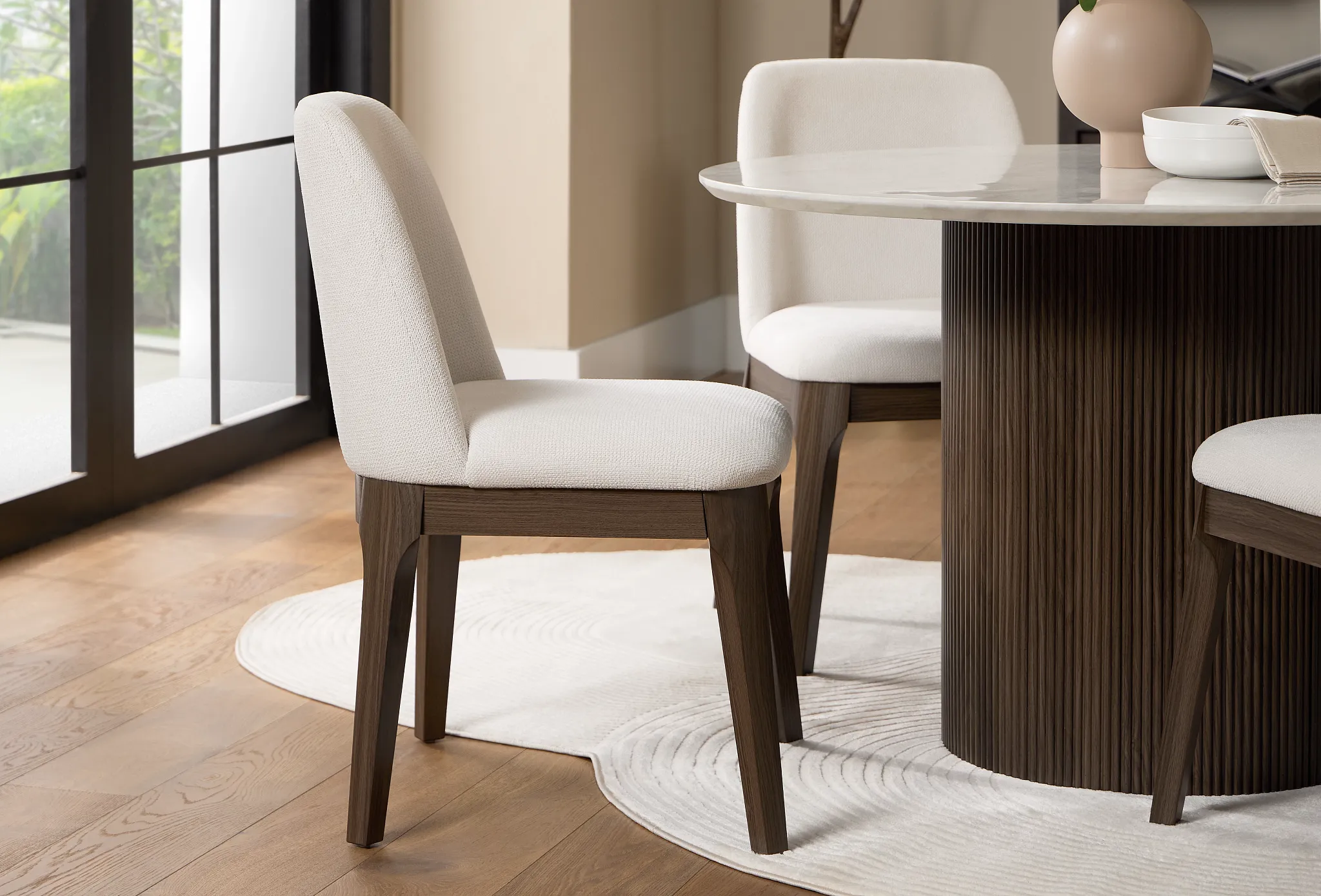 Camden Dark Tone Upholstered Side Chair