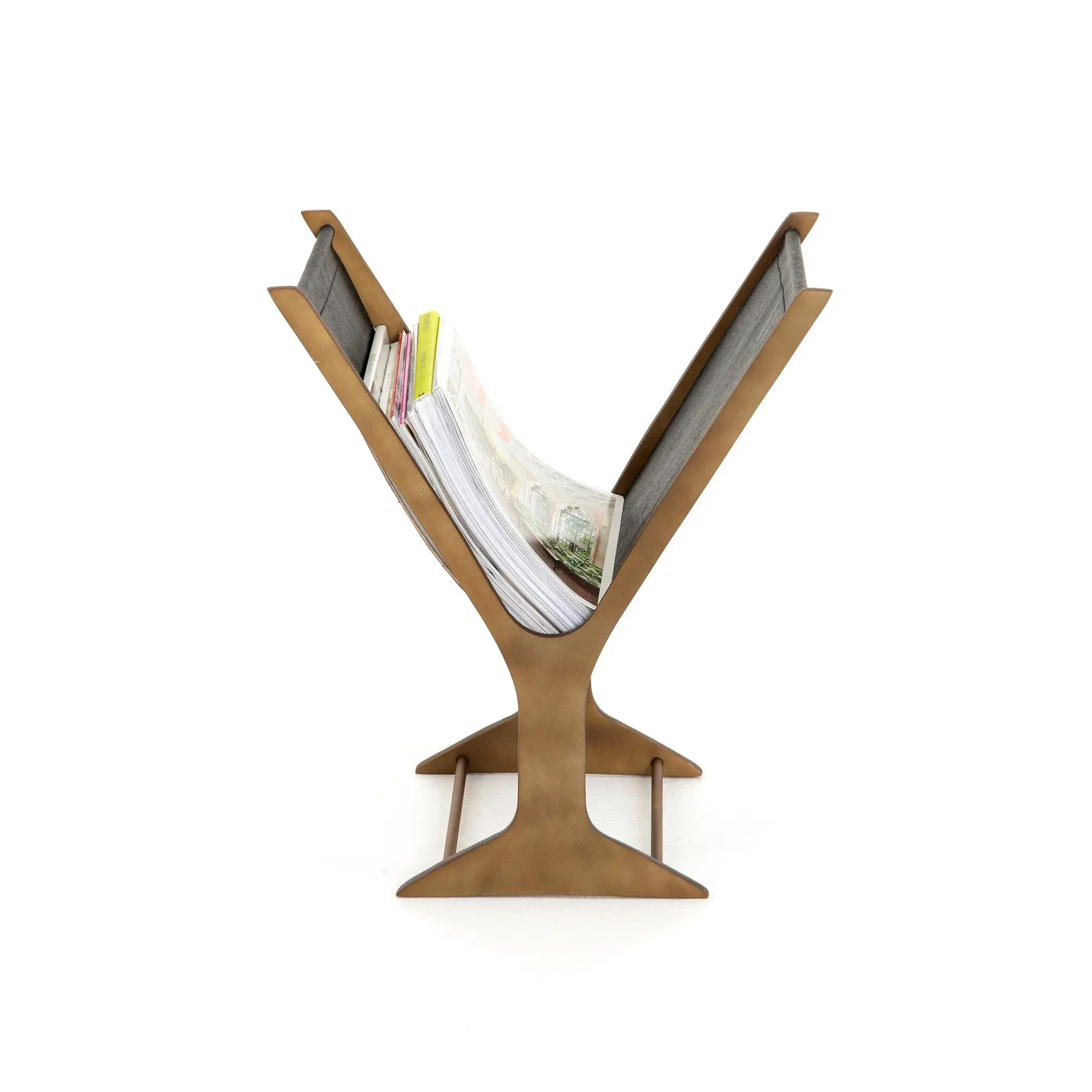 Four Hands Bani Brass Magazine Rack Four Hands Bani Brass Magazine Rack