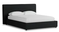 Grayton Elite Black 44" Upholstered Platform Bed