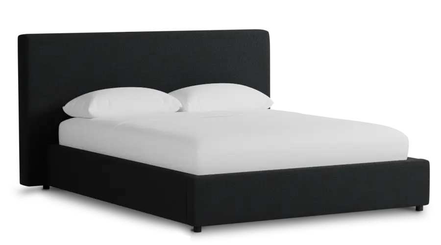 Grayton Elite Black 44" Upholstered Platform Bed Grayton Elite Black 44" Upholstered Platform Bed