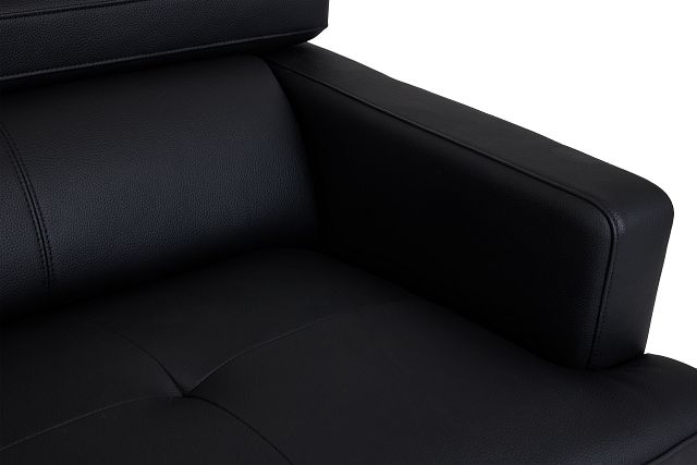 Marquez Black Micro Sofa