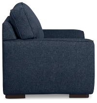 Sinclair Dark Blue Fabric Innerspring Sleeper