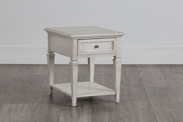 Sonoma Ivory Rectangular End Table