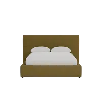 Grayton Elite Dark Green 44" Upholstered Platform Bed