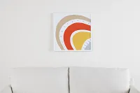 Tracee Orange Framed Wall Art