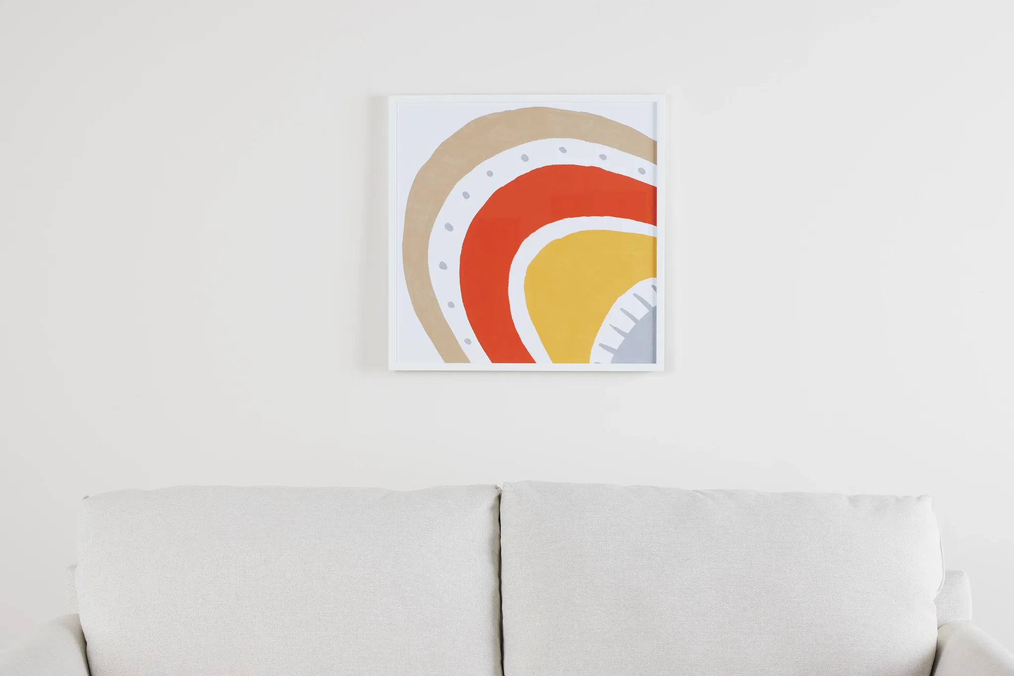 Tracee Orange Framed Wall Art