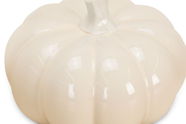 Pumpkin White Medium Tabletop Accessory
