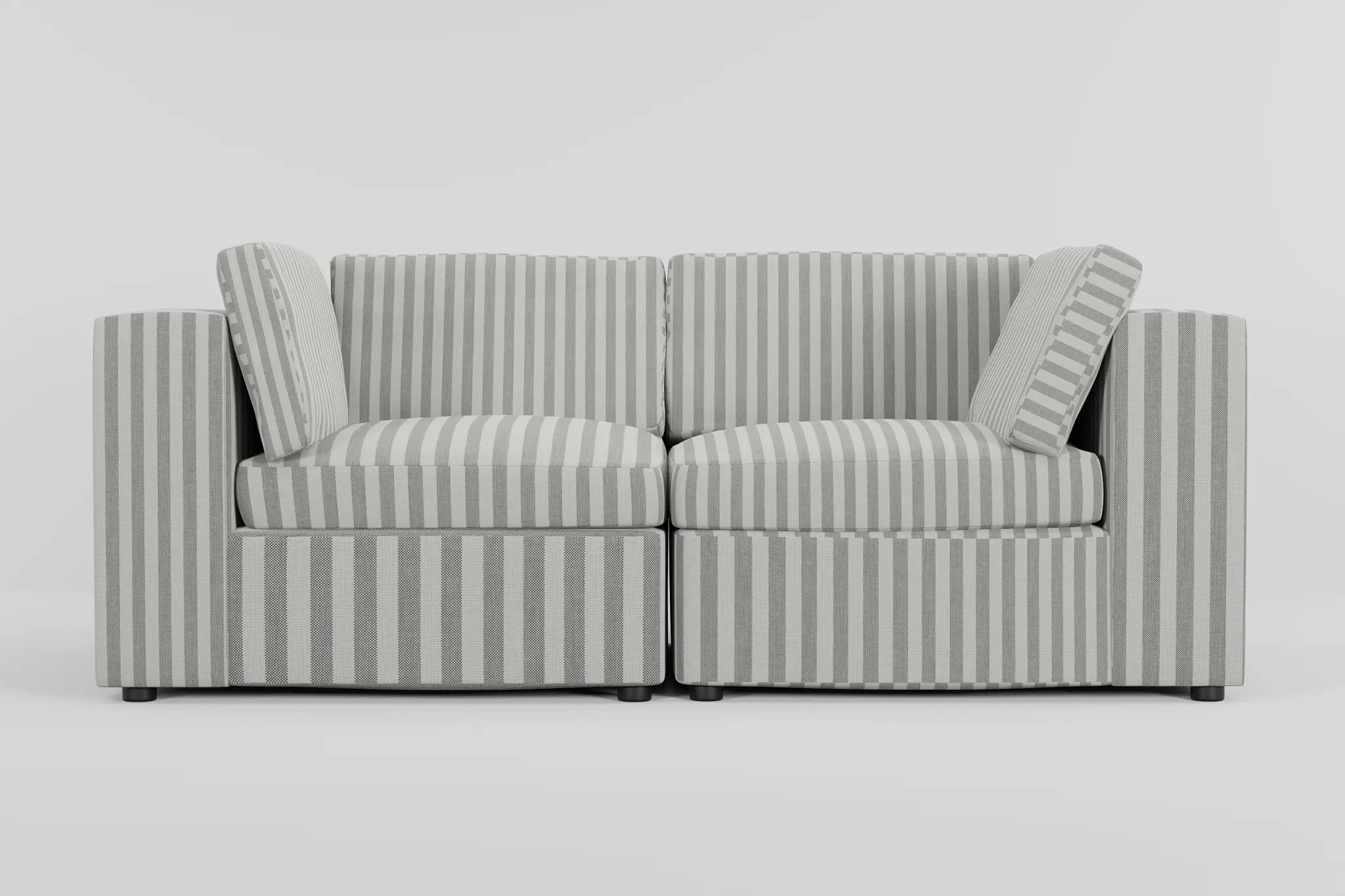 Destin Sea Lane Dark Gray Fabric 2-piece Modular Sofa Destin Sea Lane Dark Gray Fabric 2-piece Modular Sofa