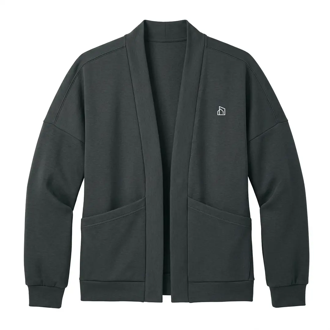 CITY HOME Gray Womens Cardigan CITY HOME Gray Womens Cardigan