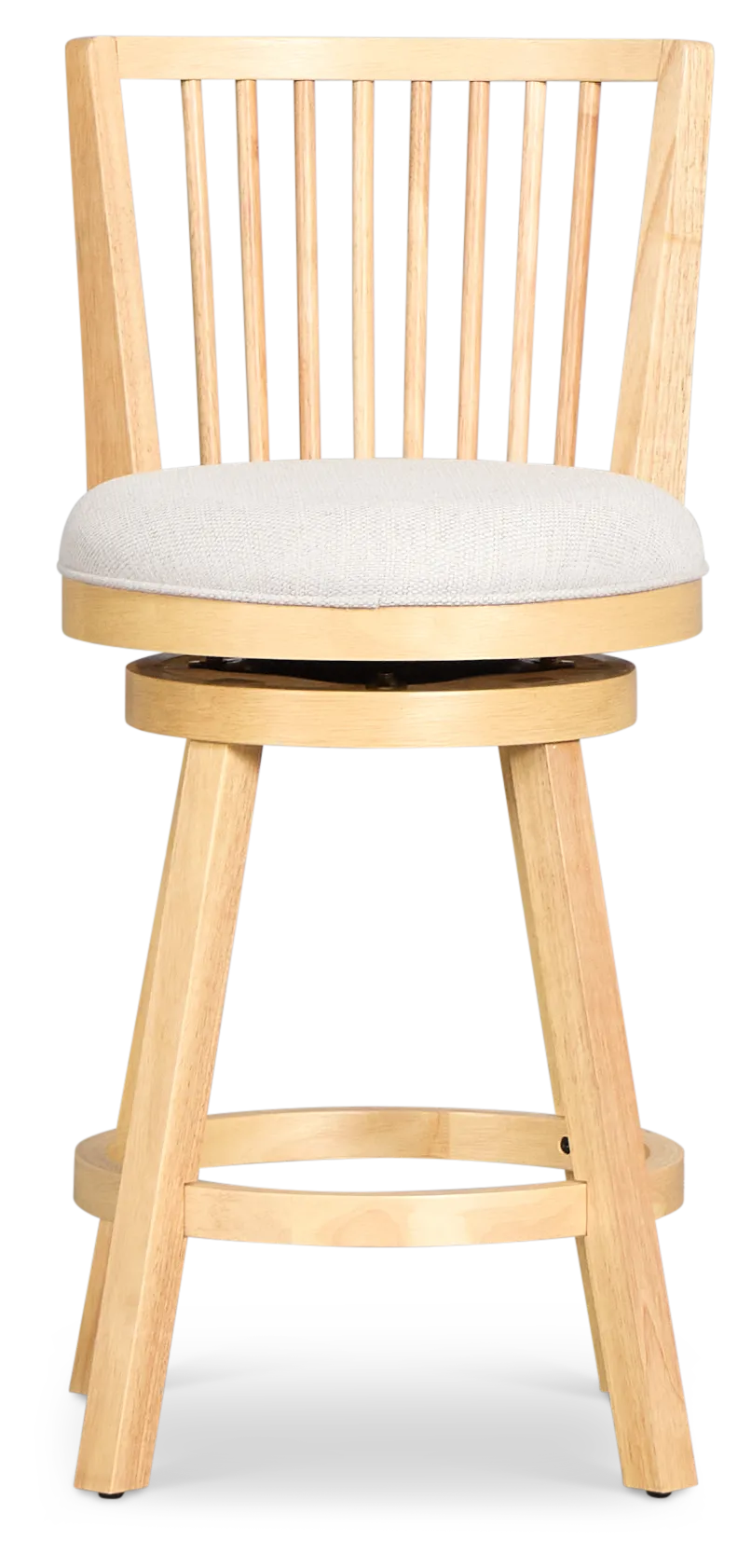 Porter Light Tone Fabric Adjustable Upholstered Swivel Barstool