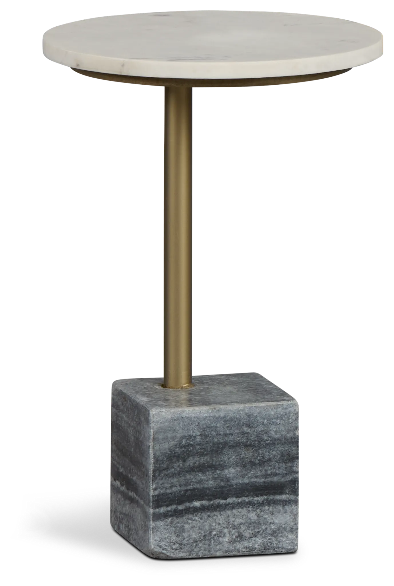 Britt White Marble Accent Table