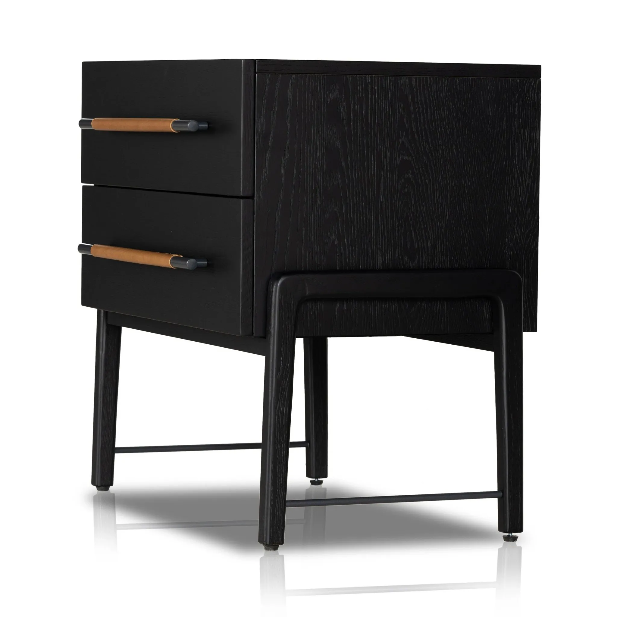Four Hands Rosedale Black Nightstand