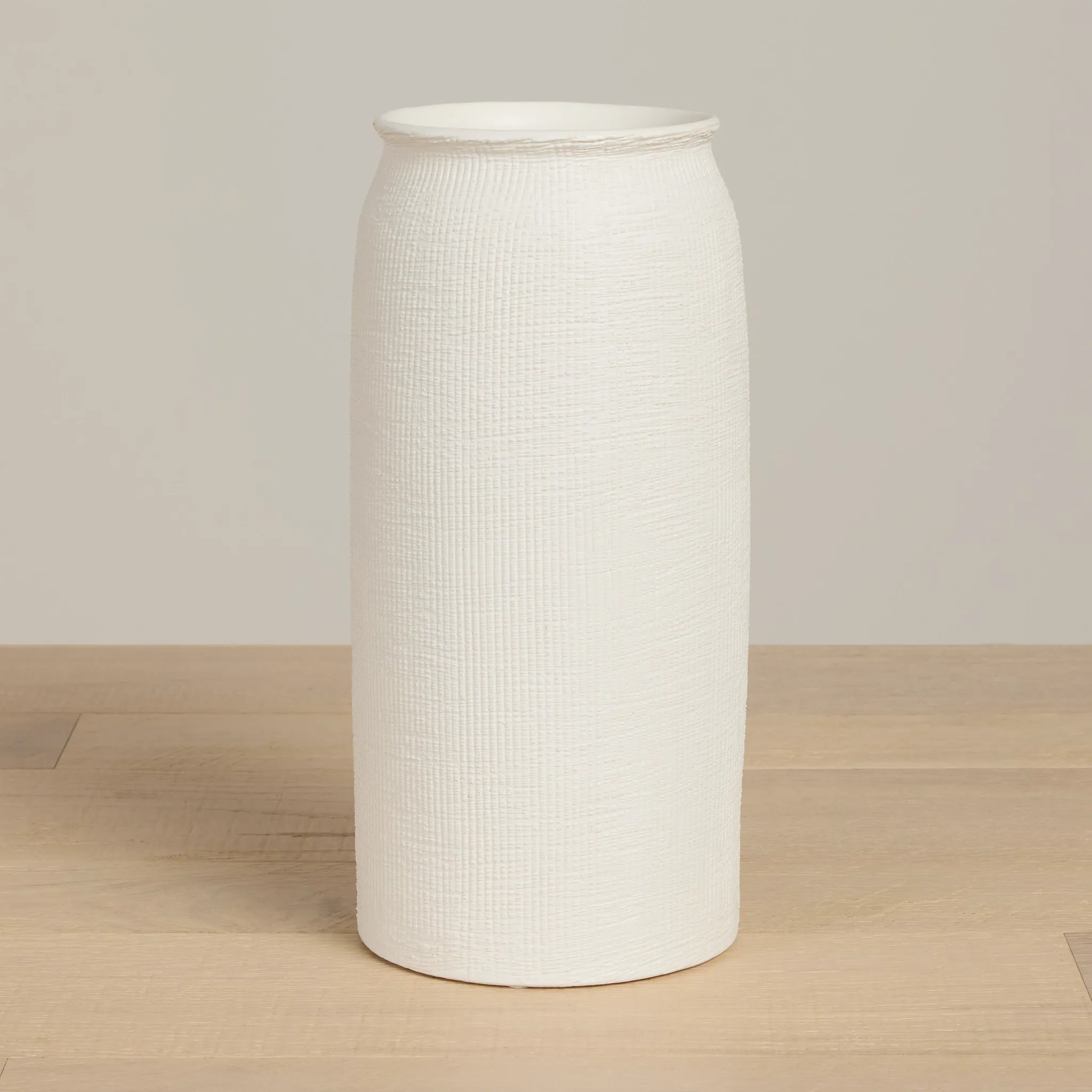 Cari White Medium Vase