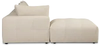 Remi Light Beige Fabric 6-piece Bumper Sectional
