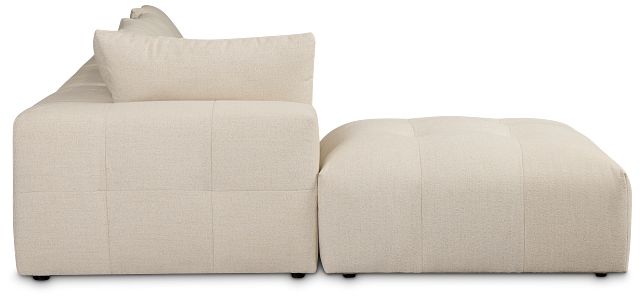 Remi Light Beige Fabric 6-piece Bumper Sectional