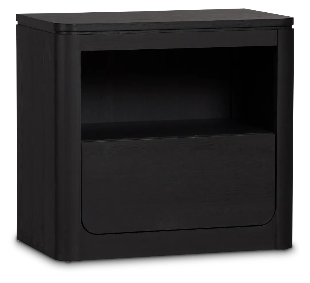 Emory Black Nightstand Emory Black Nightstand