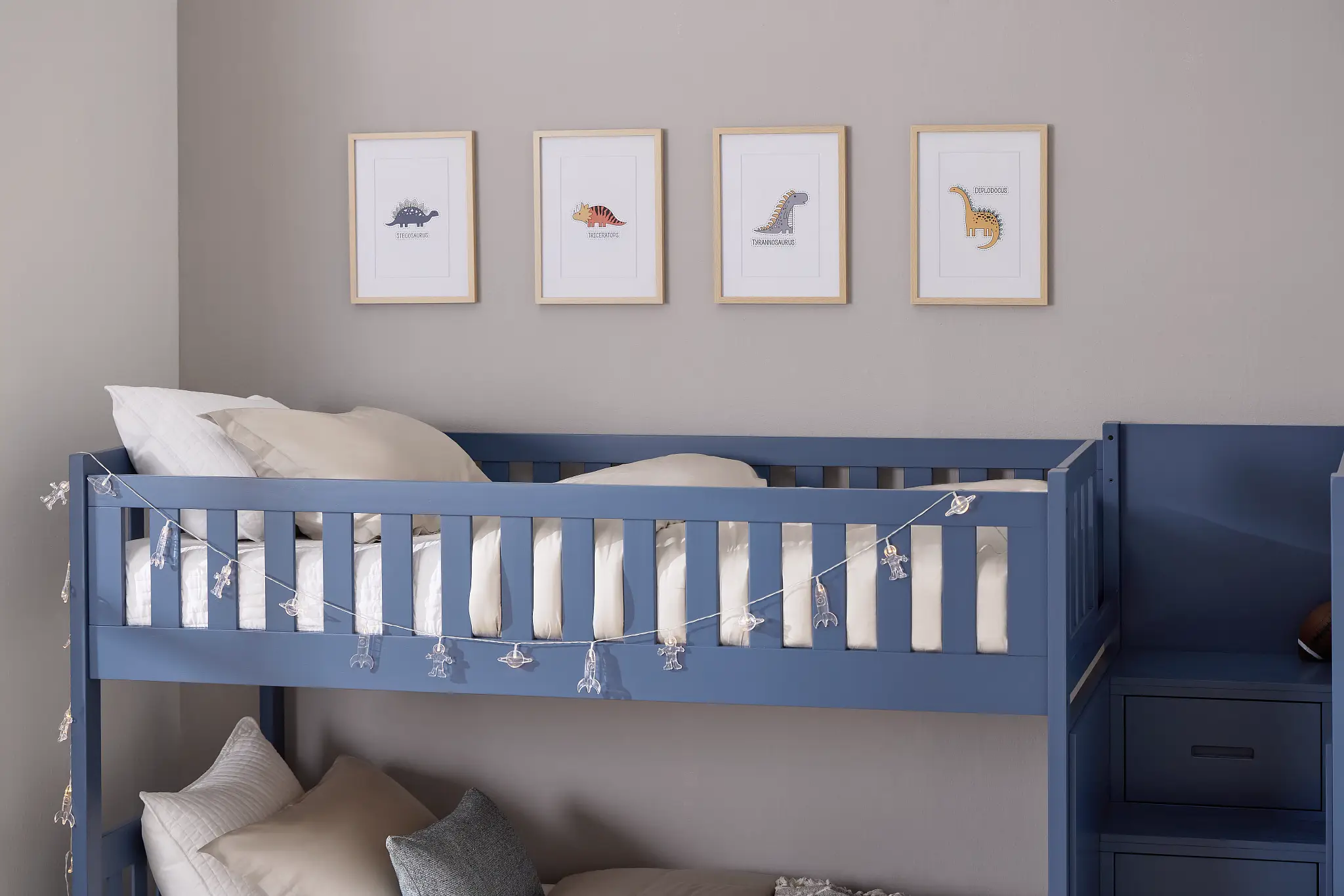 Charleston Dark Blue Step Trundle Bunk Bed Charleston Dark Blue Step Trundle Bunk Bed