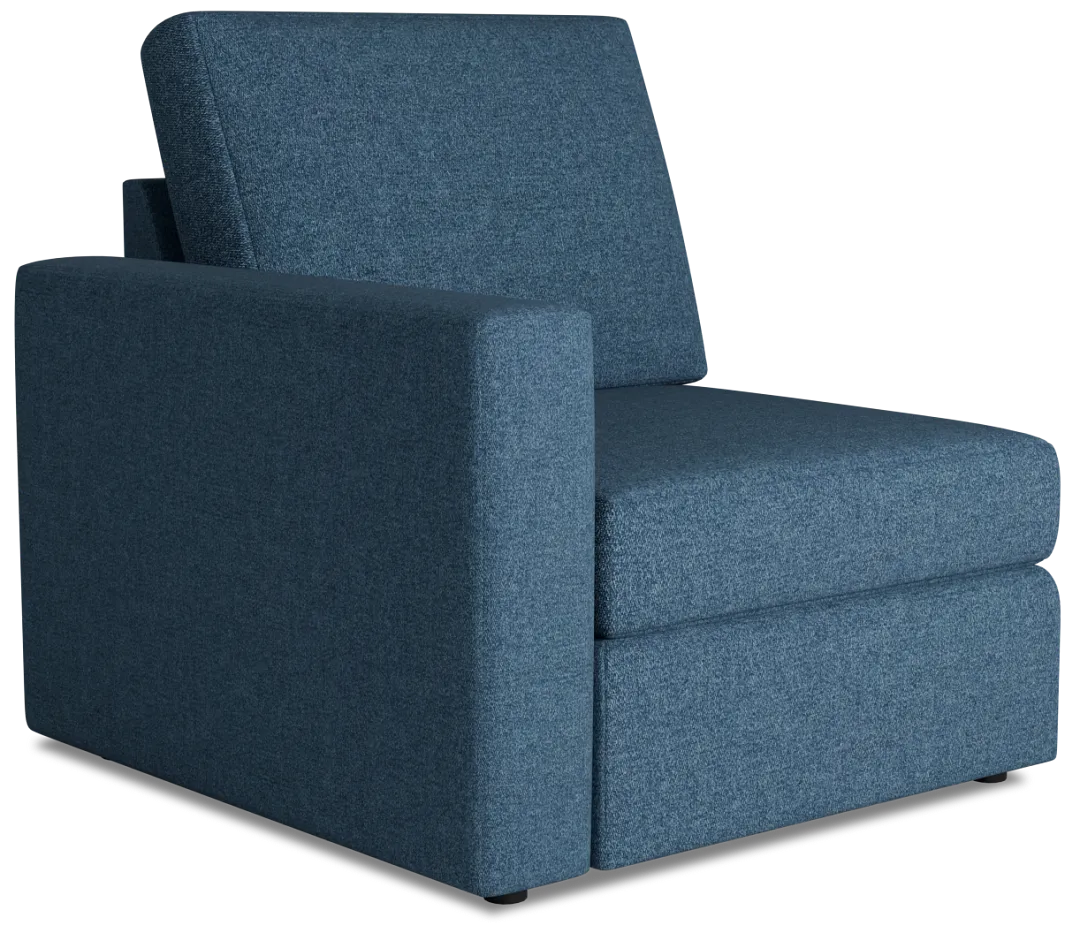 Citymod Blue Fabric Left Chair