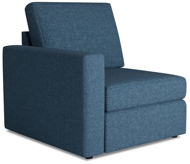 Citymod Blue Fabric Left Chair