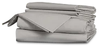 Rest & Renew Percale Cotton Gray 200 Thread Sheet Set