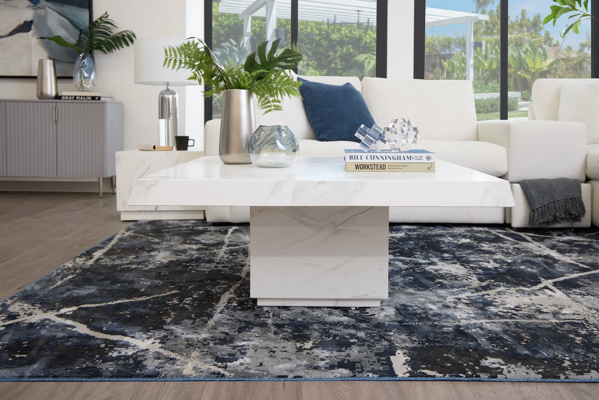 Vilano White Square Coffee Table