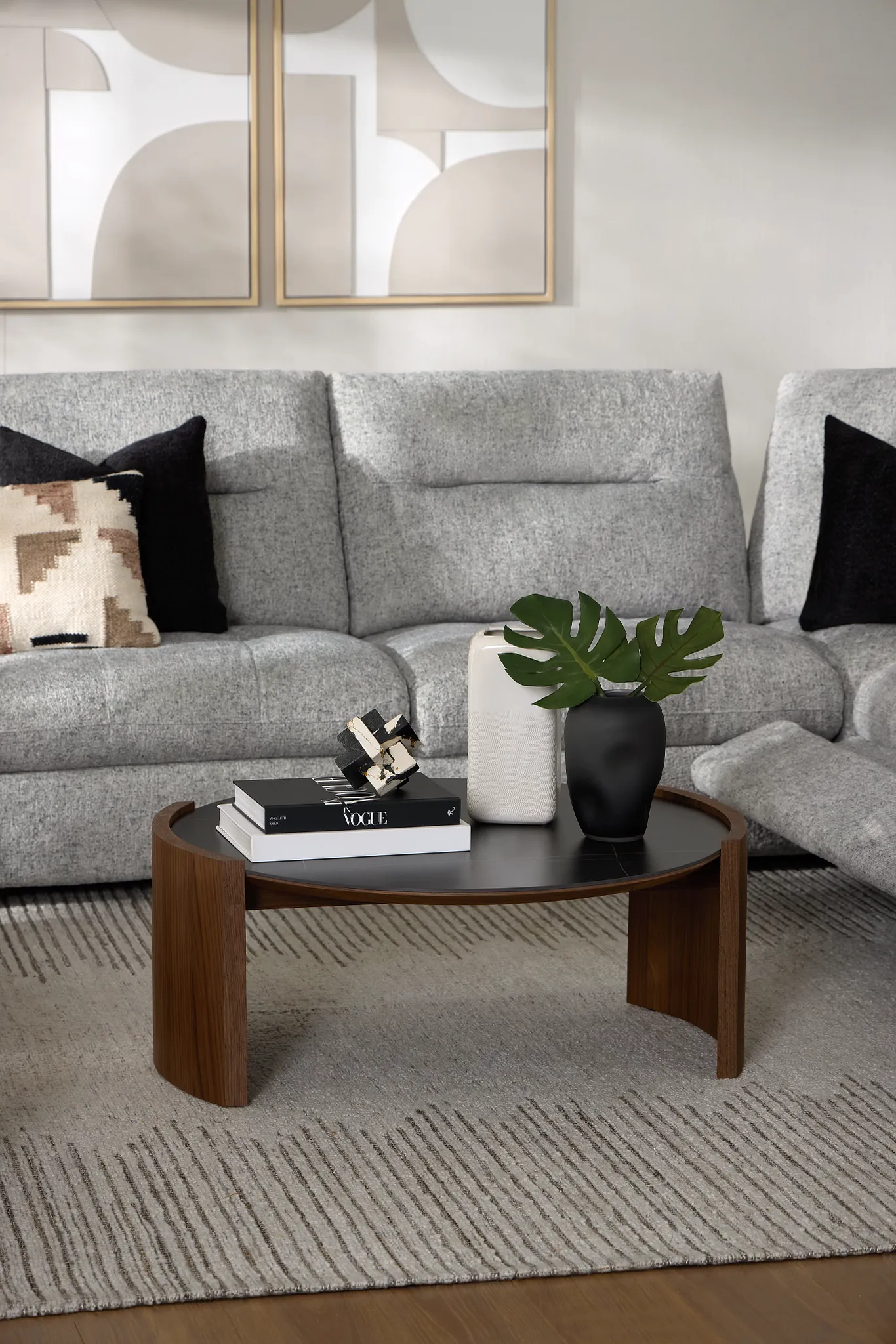 Nomad Mid Tone Ceramic Round Coffee Table