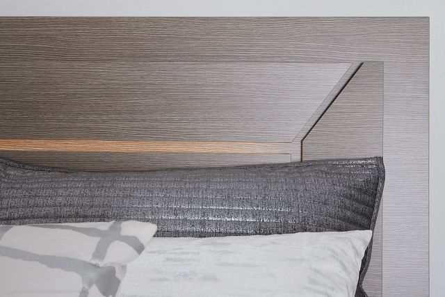 Lucca Gray Platform Bed