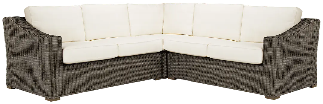 Canyon Gray White Small Two-arm Sectional Canyon Gray White Small Two-arm Sectional