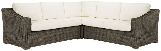 Canyon Gray White Small Two-arm Sectional