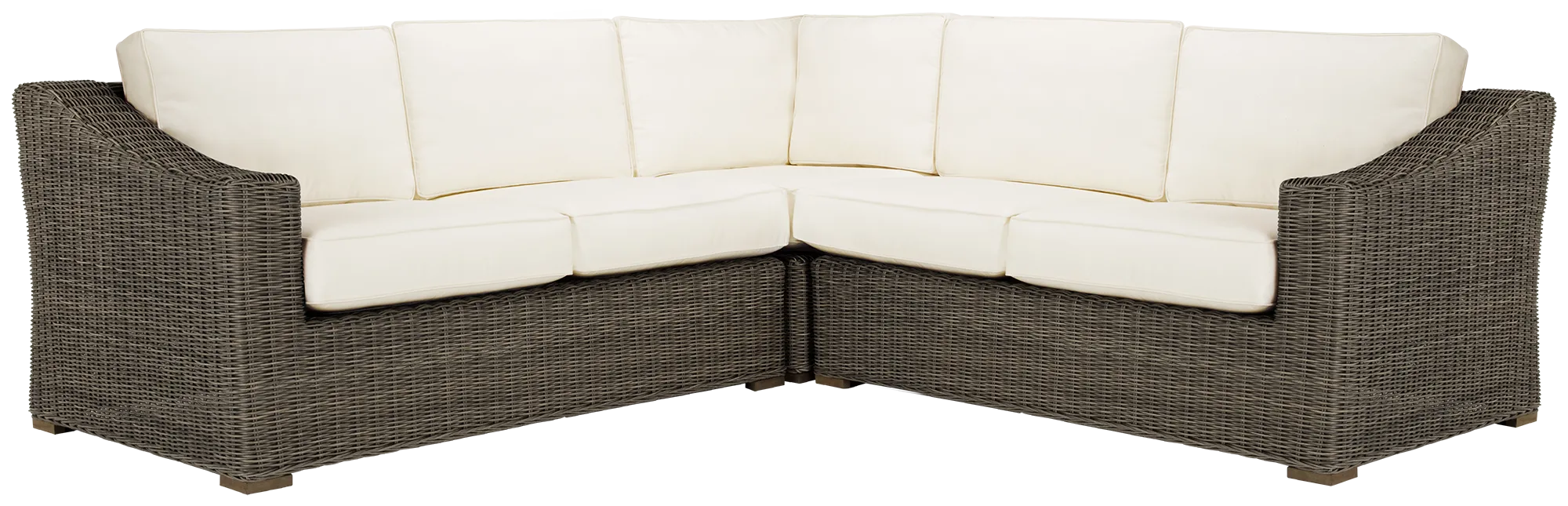 Canyon Gray White Small Two-arm Sectional