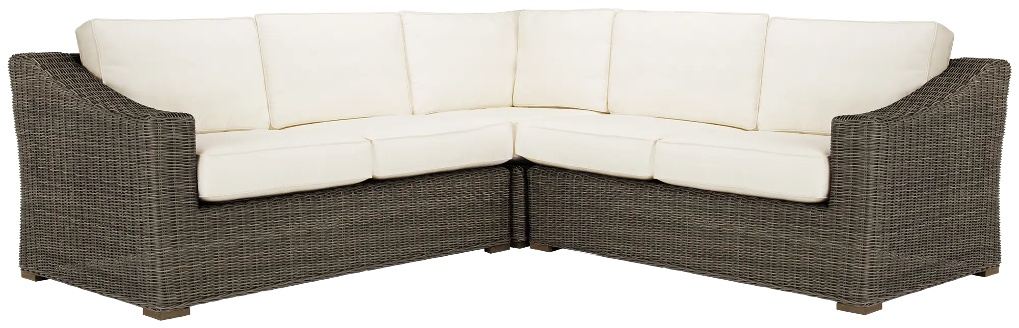 Canyon Gray White Small Two-arm Sectional Canyon Gray White Small Two-arm Sectional