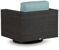 Fina Teal Swivel Chair