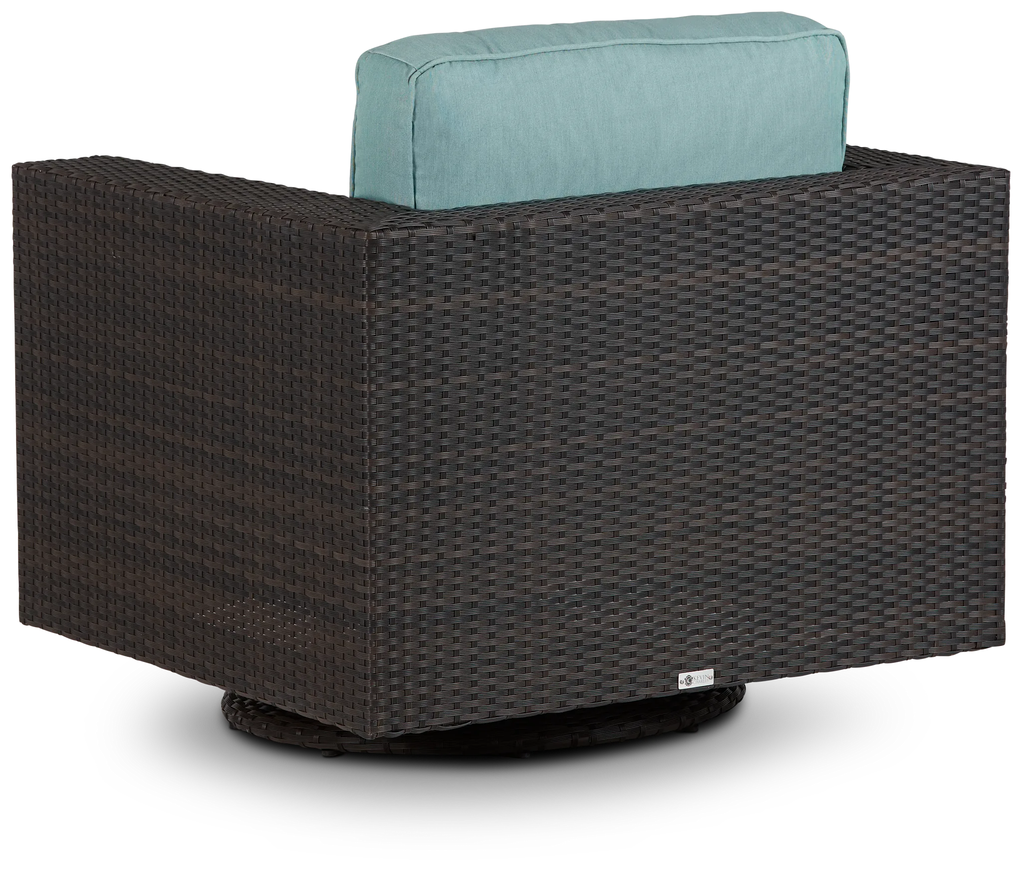 Fina Teal Swivel Chair