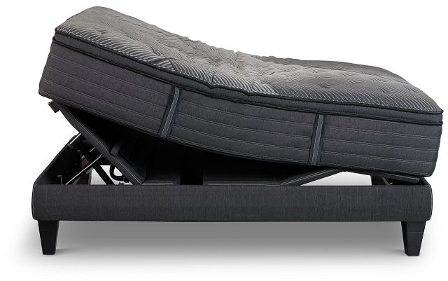Beautyrest Black L-class Medium Pillow Top Black Luxury Adjustable Mattress Set