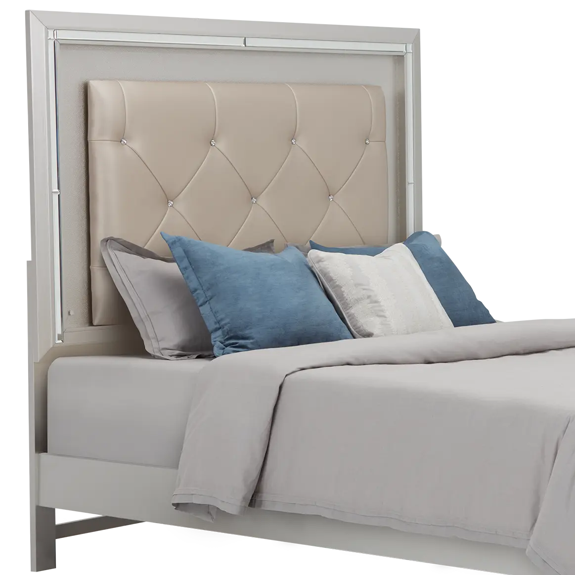 Platinum Silver Uph Panel Headboard Platinum Silver Uph Panel Headboard