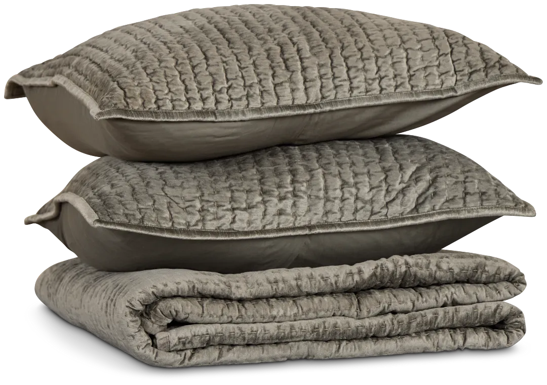 Barin Light Green Coverlet Set