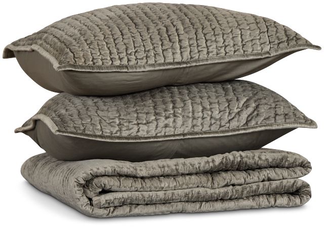 Barin Light Green Coverlet Set