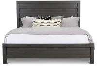 Everett Gray Panel Bed