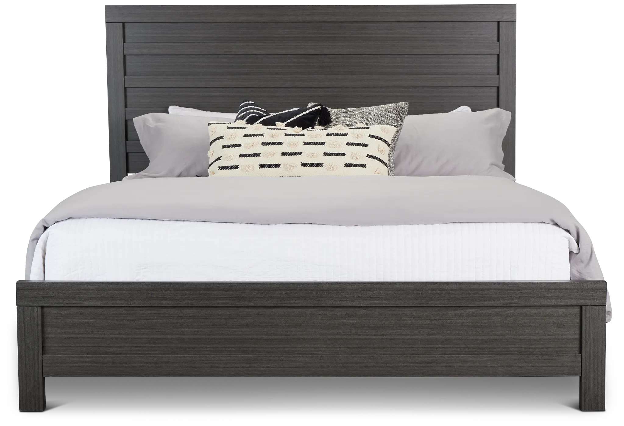 Everett Gray Panel Bed