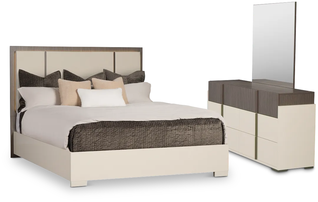 Sienna Two-tone Platform Bedroom