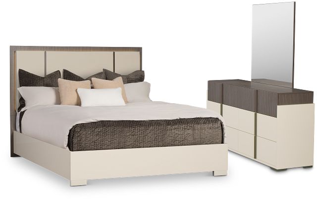 Sienna Two-tone Platform Bedroom